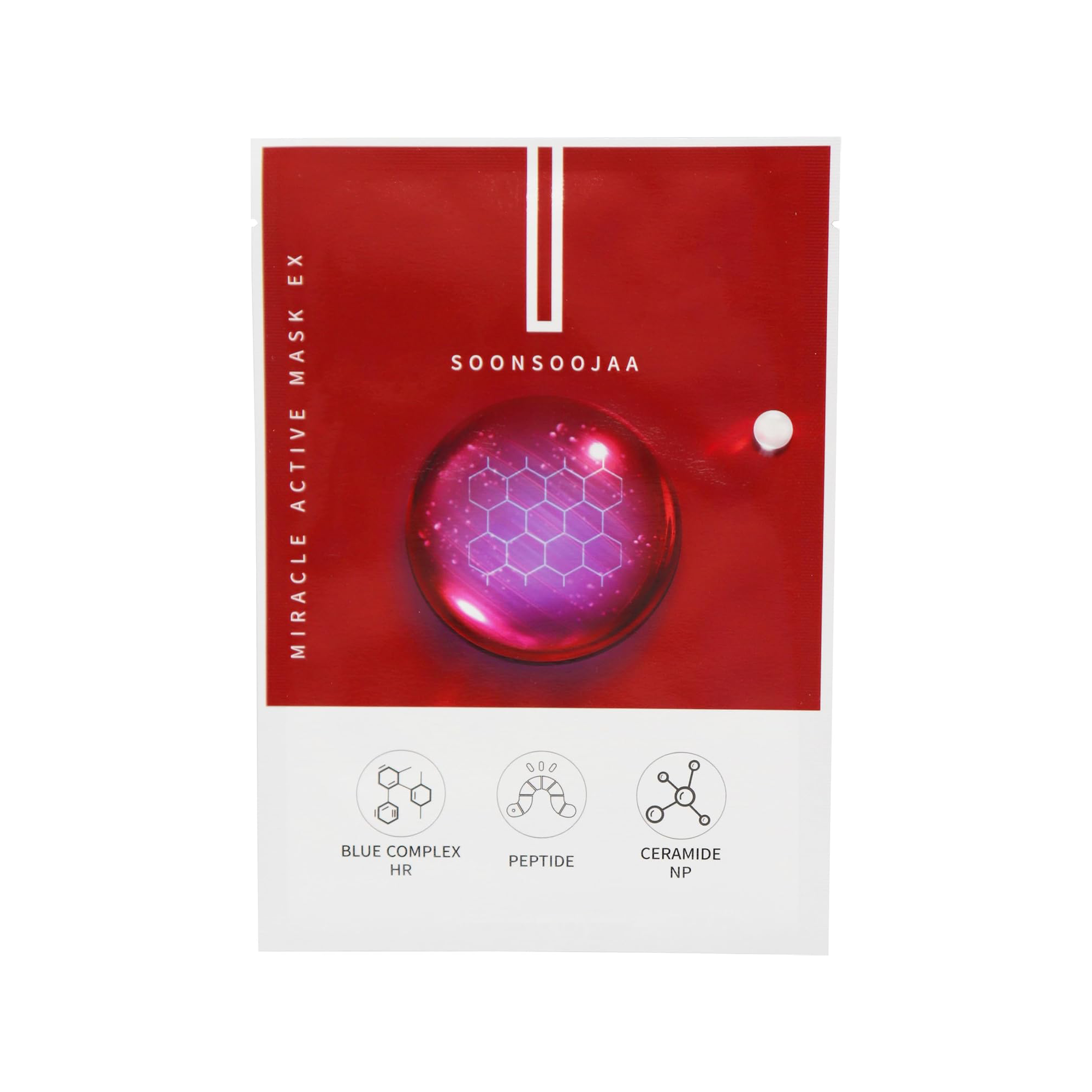 フェイスマスク ミミズペプチド スーンスージャア ミラクルアクティブマスク お試し 1枚