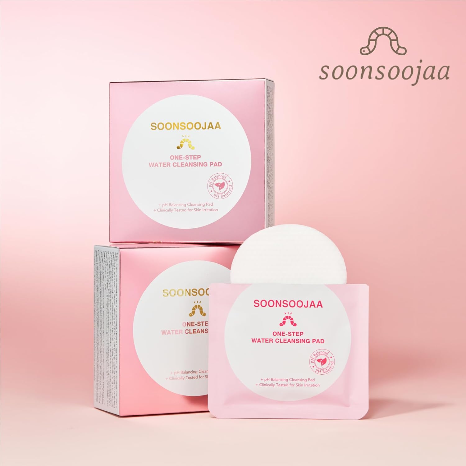 Soonsoojaa ワンステップ ウォータークレンジングパッド ポータブル 個包装 2枚×10包(20枚)