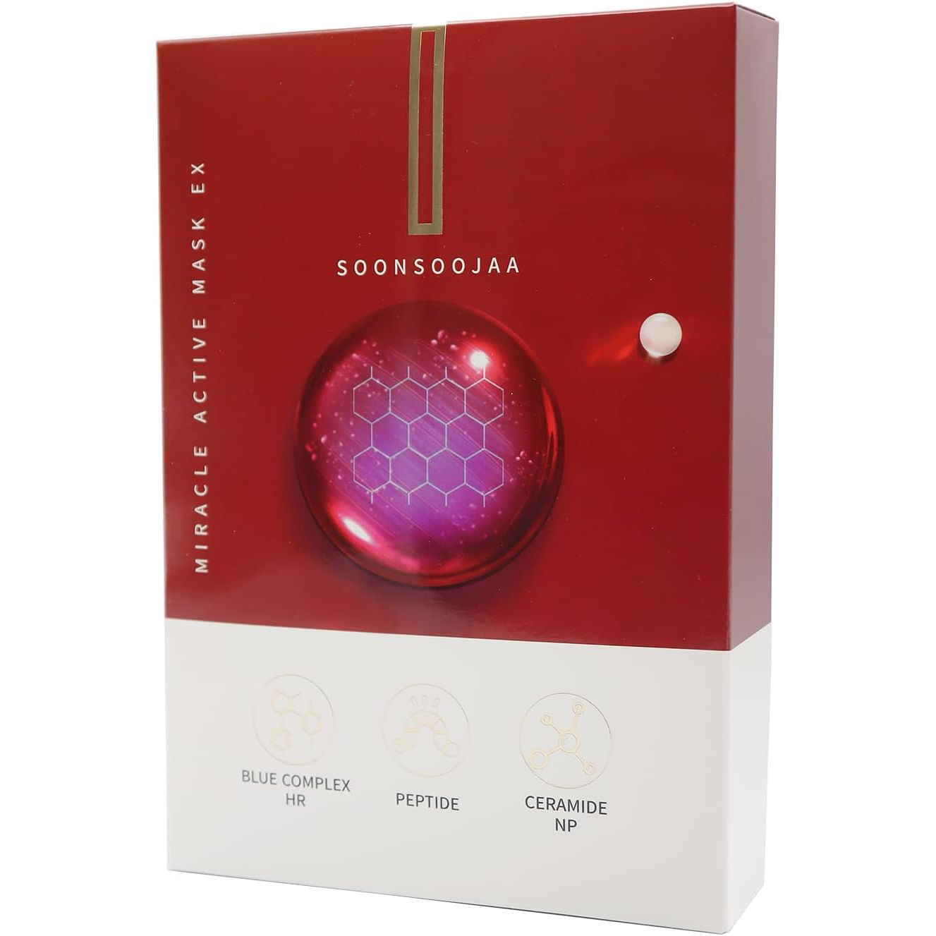 フェイスマスク ミミズペプチド スーンスージャア ミラクルアクティブマスク10枚入り