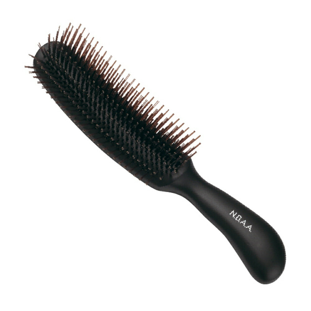 NBAA ブラッシングブラシ ブラック NB-BB2 ヘアブラシ 1本