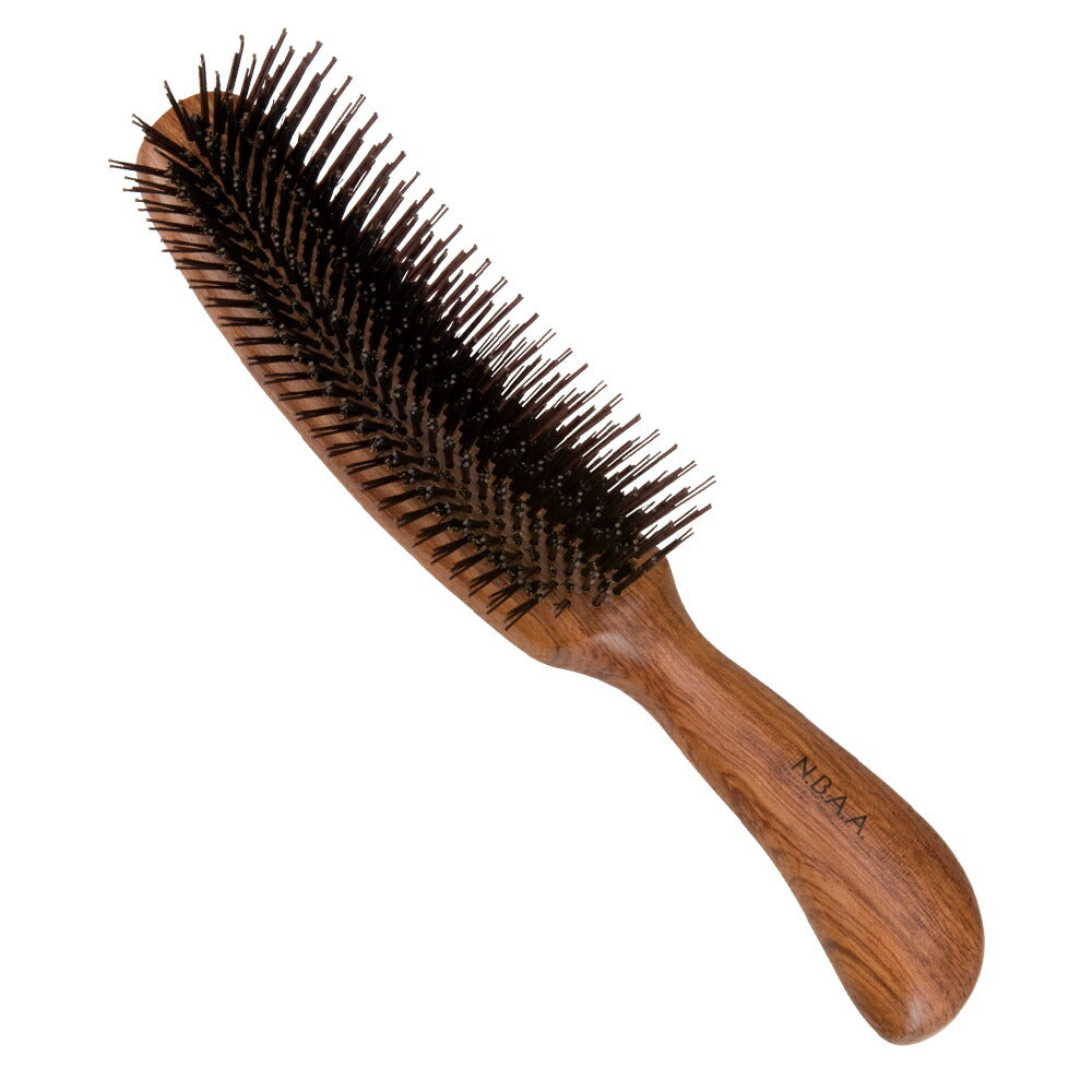 NBAA ブラッシングブラシ ナチュラルウッド NB-BB4 ヘアブラシ