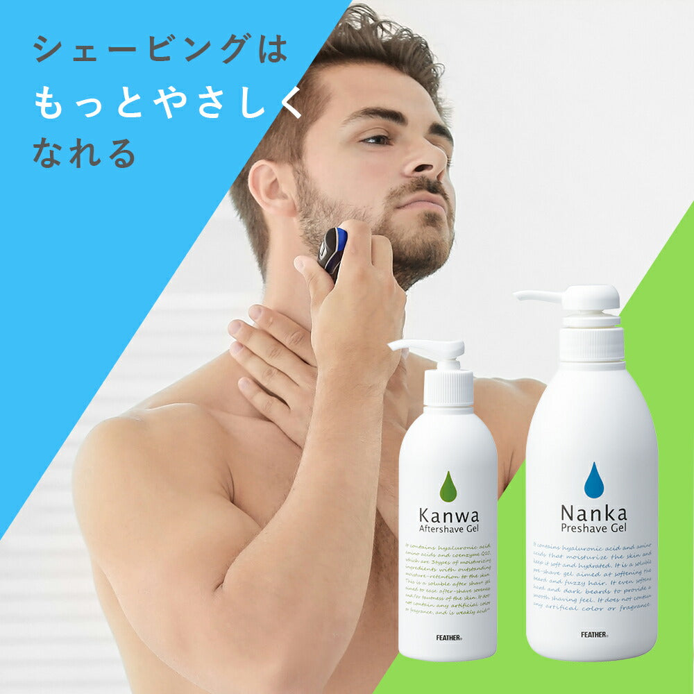 フェザー プレシェーブジェル Nanka 軟化 500g　4902470835068