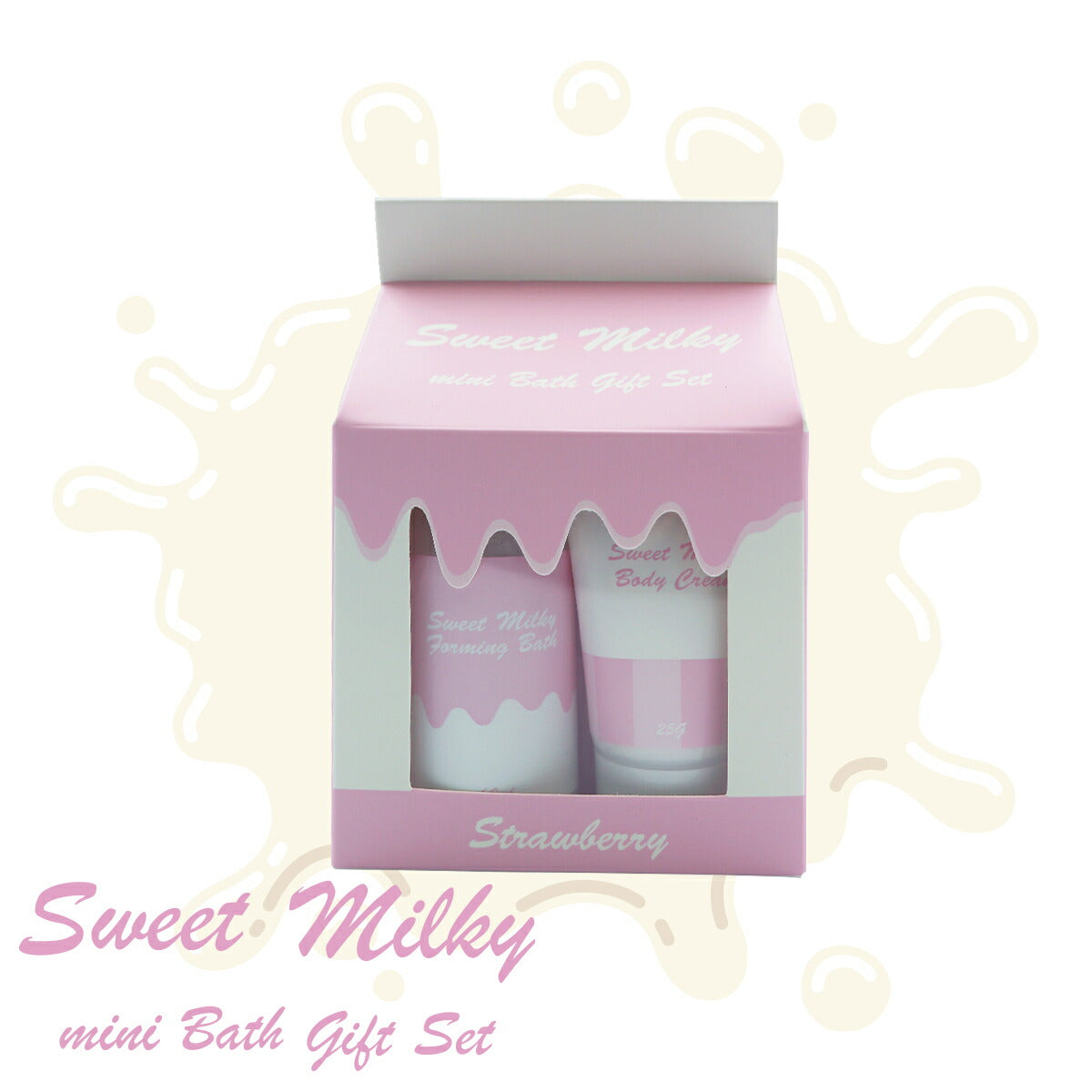 Sweet Milky スィートミルキー ミニバスギフトセット PKストロベリー 4934795330669