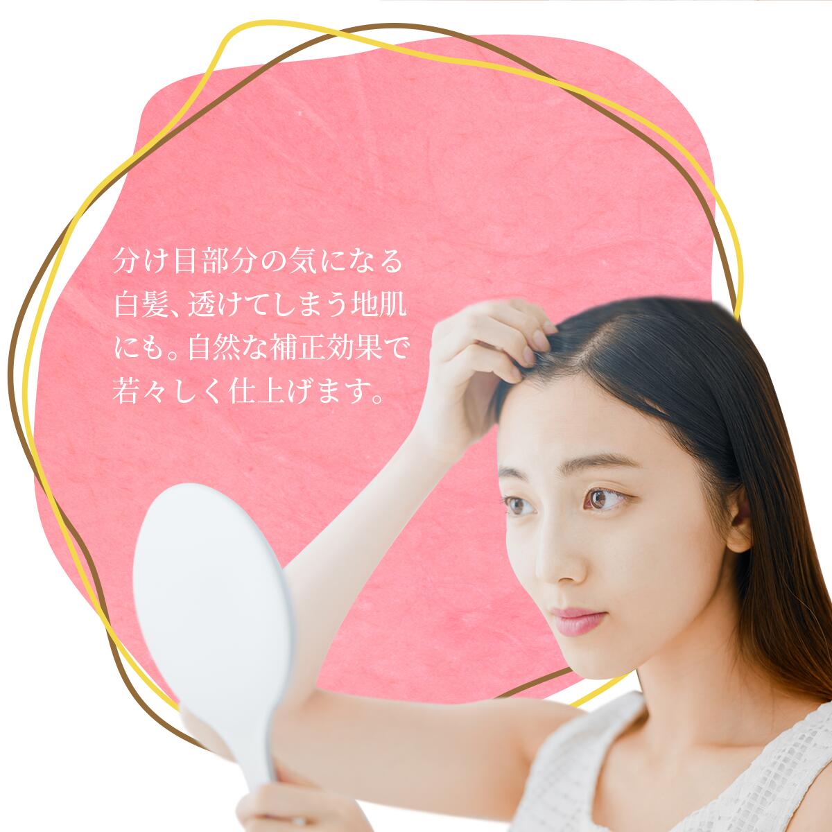 彩 ヘアファンデーション ダークブラウン 13g 4958181027124