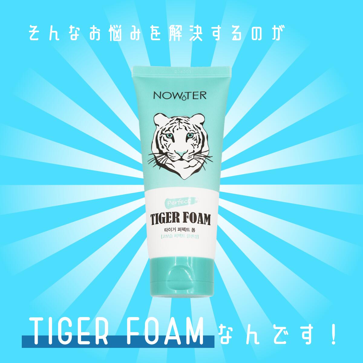 NOWATER ノーウォーター TIGER FOAM タイガーフォーム クレンジング 洗顔 120ml 韓国コスメ 韓国美容 8809508729213
