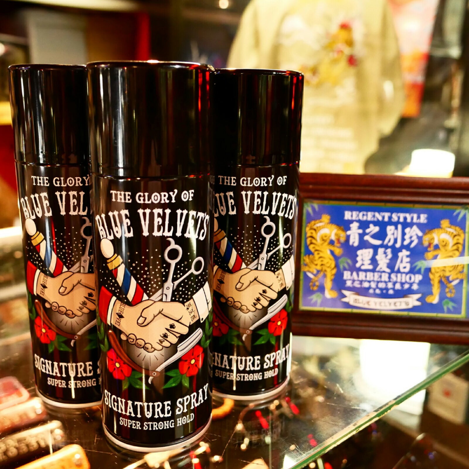 スーパーストロングホールド スプレー BV SIGNATURE SPRAY 250g 無香料タイプ  ブルーベルベッツ リーゼント スタイリング 4991551332572